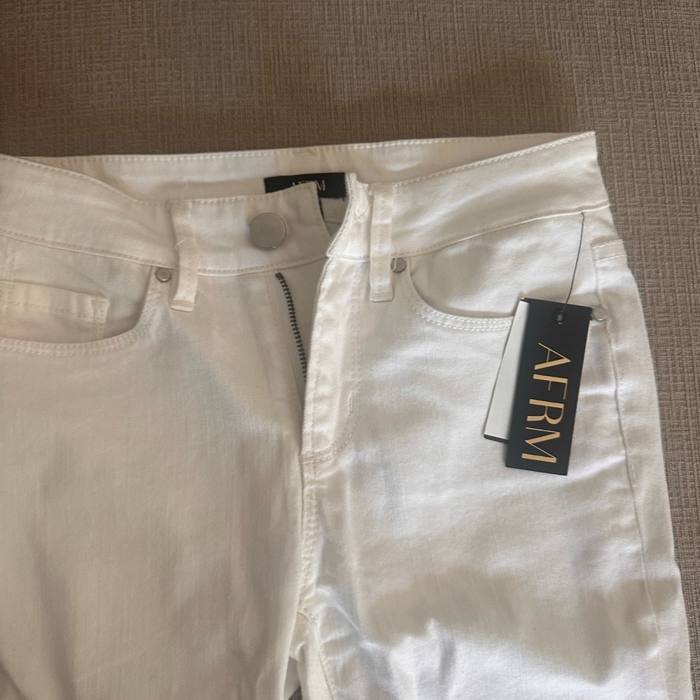 AFRM Women's Straight Leg Jeans - White NWT